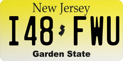 NJ license plate I48FWU