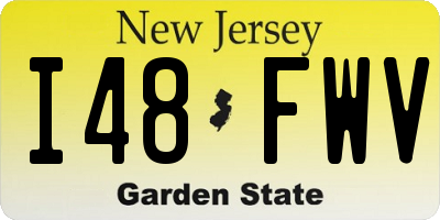 NJ license plate I48FWV