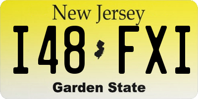 NJ license plate I48FXI