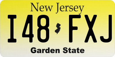 NJ license plate I48FXJ