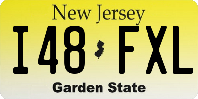 NJ license plate I48FXL