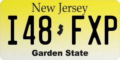 NJ license plate I48FXP