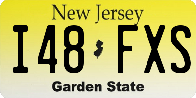 NJ license plate I48FXS