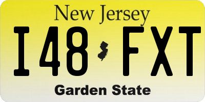 NJ license plate I48FXT