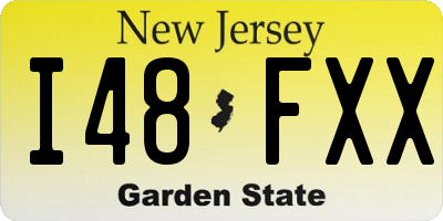 NJ license plate I48FXX