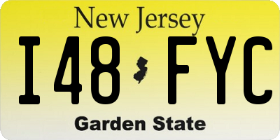 NJ license plate I48FYC
