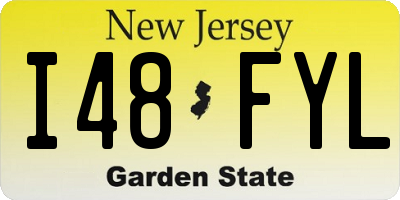 NJ license plate I48FYL
