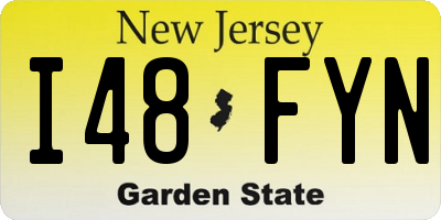 NJ license plate I48FYN
