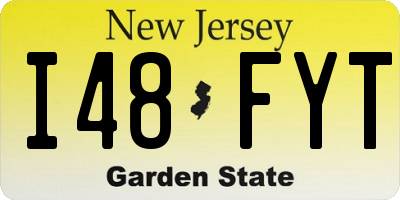 NJ license plate I48FYT