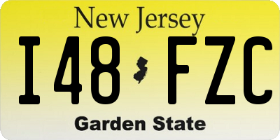 NJ license plate I48FZC