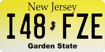 NJ license plate I48FZE