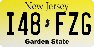 NJ license plate I48FZG