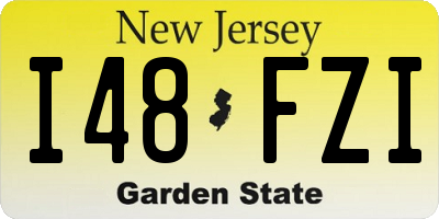 NJ license plate I48FZI