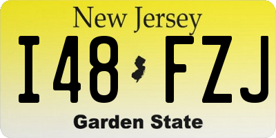 NJ license plate I48FZJ