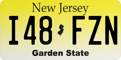 NJ license plate I48FZN