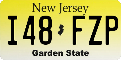 NJ license plate I48FZP