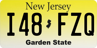 NJ license plate I48FZQ