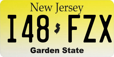 NJ license plate I48FZX