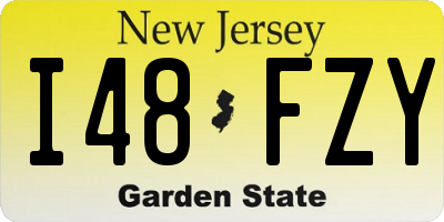 NJ license plate I48FZY