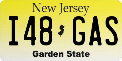 NJ license plate I48GAS