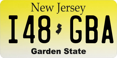 NJ license plate I48GBA