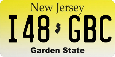 NJ license plate I48GBC