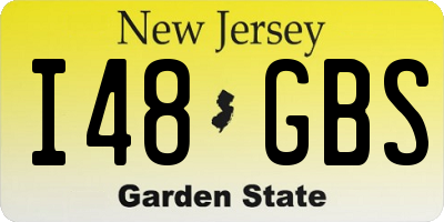 NJ license plate I48GBS
