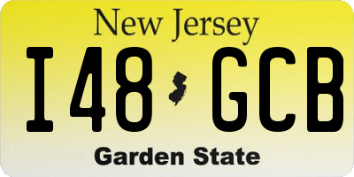 NJ license plate I48GCB