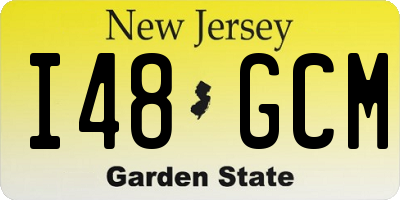 NJ license plate I48GCM