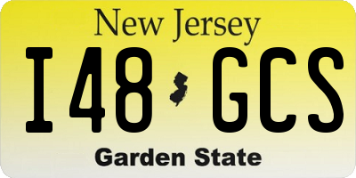 NJ license plate I48GCS