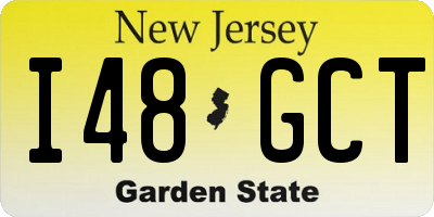 NJ license plate I48GCT