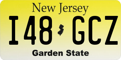 NJ license plate I48GCZ