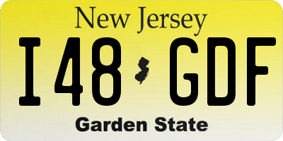 NJ license plate I48GDF