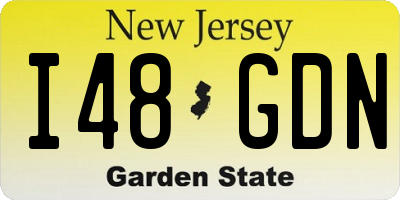 NJ license plate I48GDN