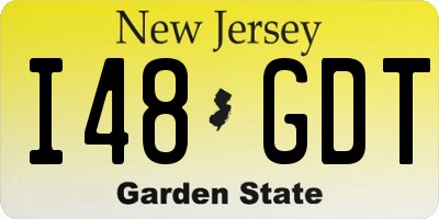 NJ license plate I48GDT