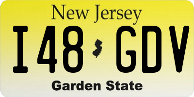 NJ license plate I48GDV