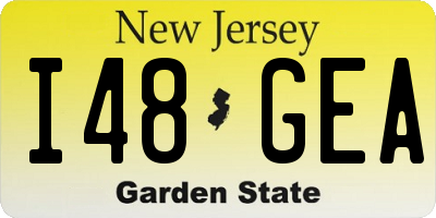 NJ license plate I48GEA