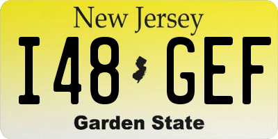 NJ license plate I48GEF