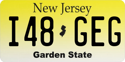 NJ license plate I48GEG