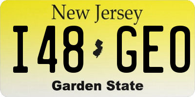 NJ license plate I48GEO