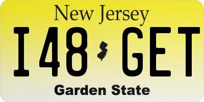 NJ license plate I48GET
