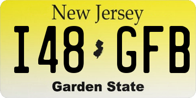 NJ license plate I48GFB