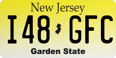 NJ license plate I48GFC