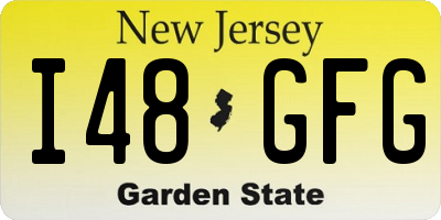 NJ license plate I48GFG