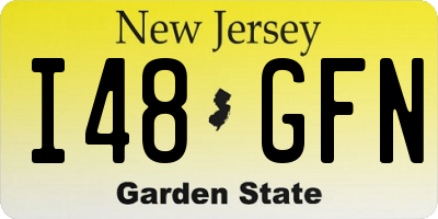 NJ license plate I48GFN