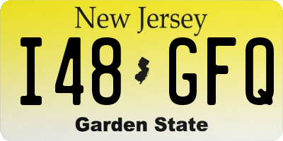 NJ license plate I48GFQ