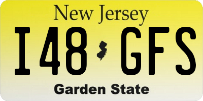 NJ license plate I48GFS