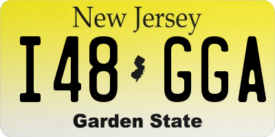 NJ license plate I48GGA