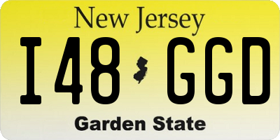 NJ license plate I48GGD