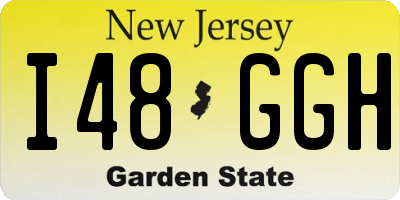 NJ license plate I48GGH
